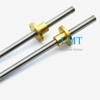 Tr8x1.5 Lead Screw 1.5mm Pitch Single Start T8 with Flange Nuts Tr8x1.5 Lead Screw 1.5mm Pitch Single Start T8 with Flange Nuts