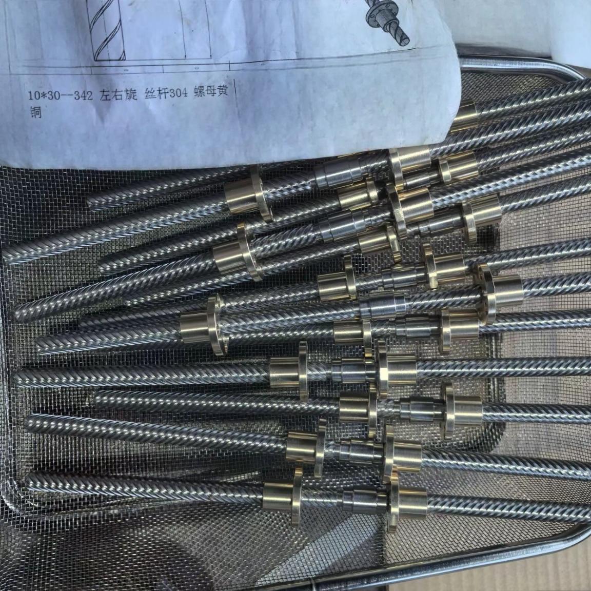 Diameter 10mm Lead 30mm Twin Lead T10x30 Tr10x30 Bidirectional Lead Screw with Brass Nut Diameter 10mm Lead 30mm Twin Lead T10x30 Tr10x30 Bidirectional Lead Screw with Brass Nut