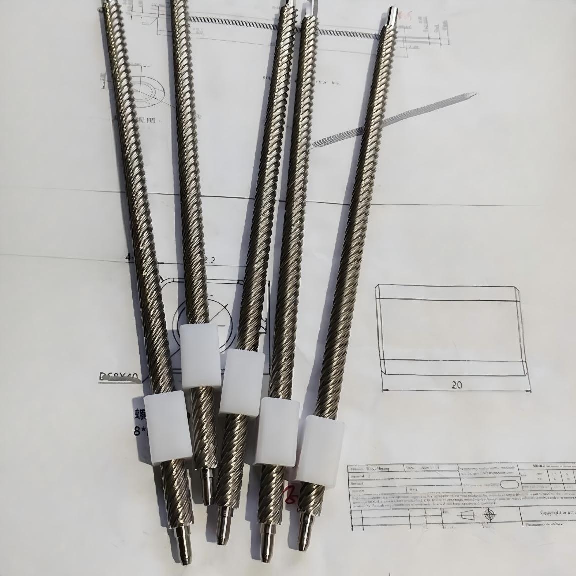 Low Noise Tr8x24 T8x24 SUS304 Lead Screw And Square Nut Assembly Low Noise Tr8x24 T8x24 SUS304 Lead Screw And Square Nut Assembly