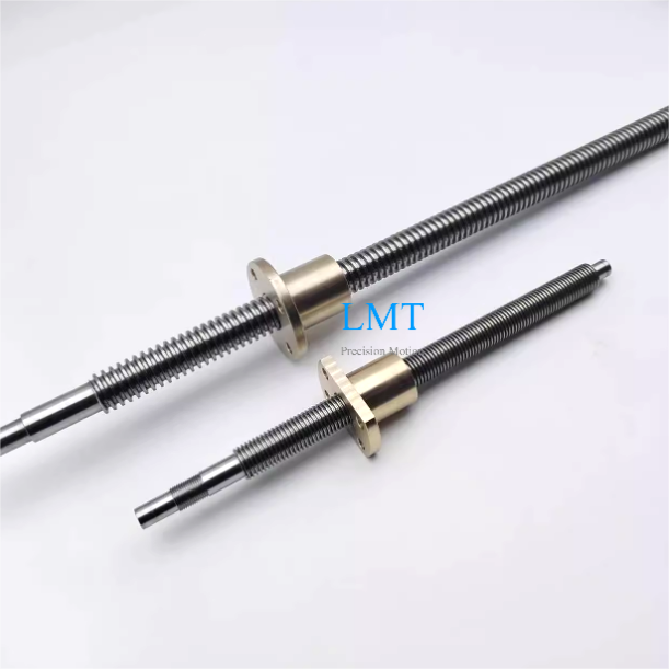 Diameter 12.7mm Lead 2.54mm Tr12.7x2.54 ACME Lead Screw with Flange Nuts Diameter 12.7mm Lead 2.54mm Tr12.7x2.54 ACME Lead Screw with Flange Nuts