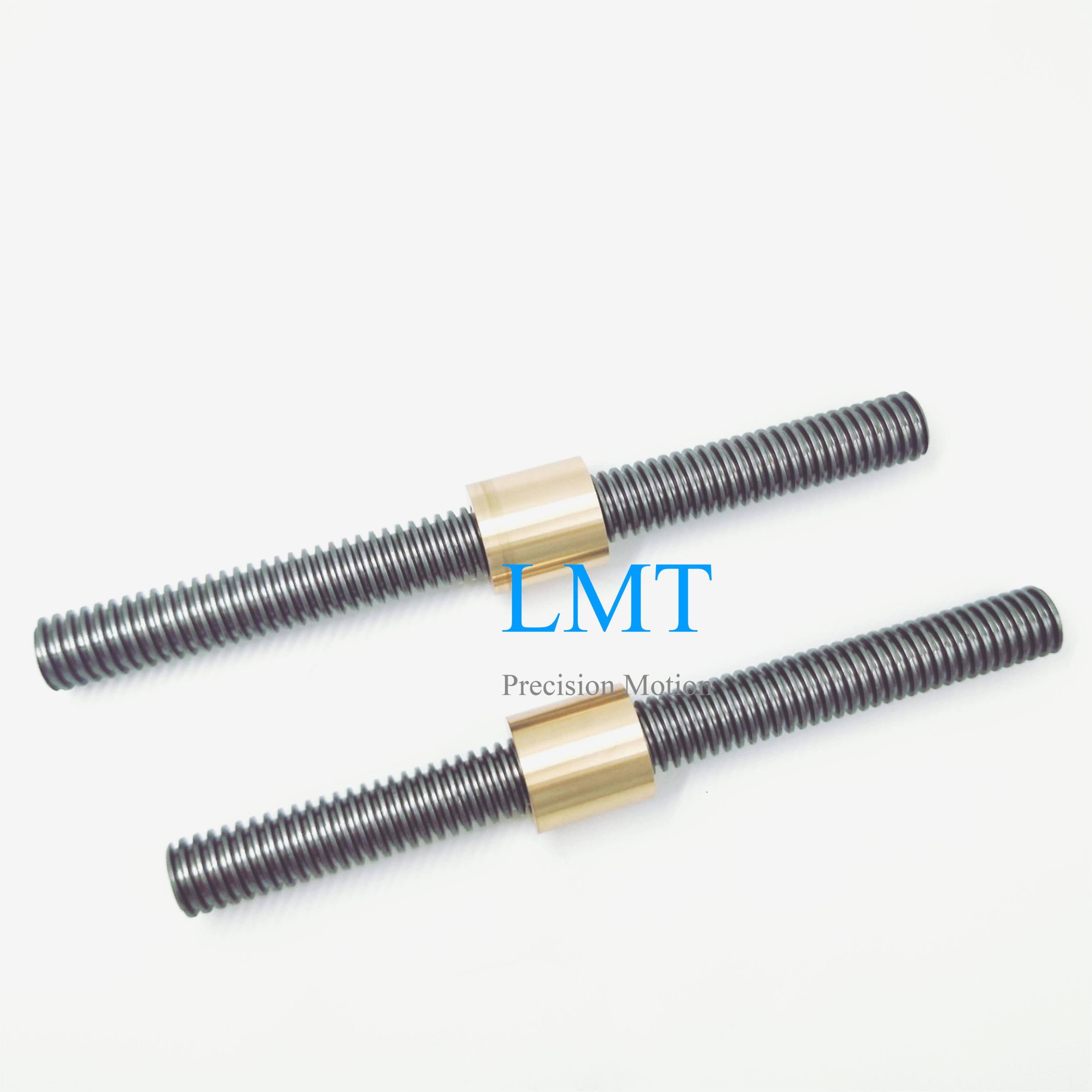 Tr10x2 ROHS Compliant Rolled Lead Screw with Round Nut Tr10x2 ROHS Compliant Rolled Lead Screw with Round Nut