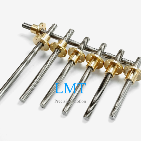 8mm Diameter 12mm Lead Tr8x12 Lead Screw with Flange Nut 8mm Diameter 12mm Lead Tr8x12 Lead Screw with Flange Nut