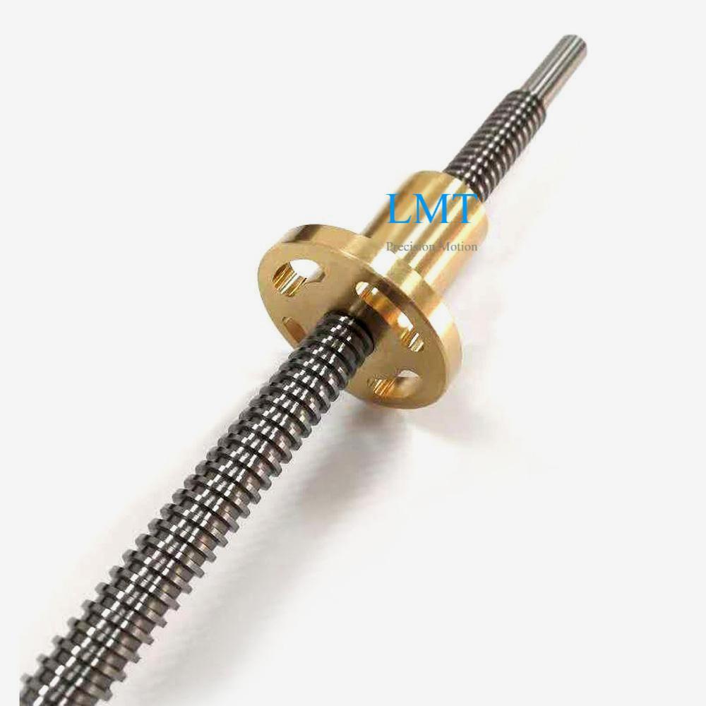 Tr12x3 ROHS Compliant Rolled Lead Screw with Copper Alloy Nut Tr12x3 ROHS Compliant Rolled Lead Screw with Copper Alloy Nut