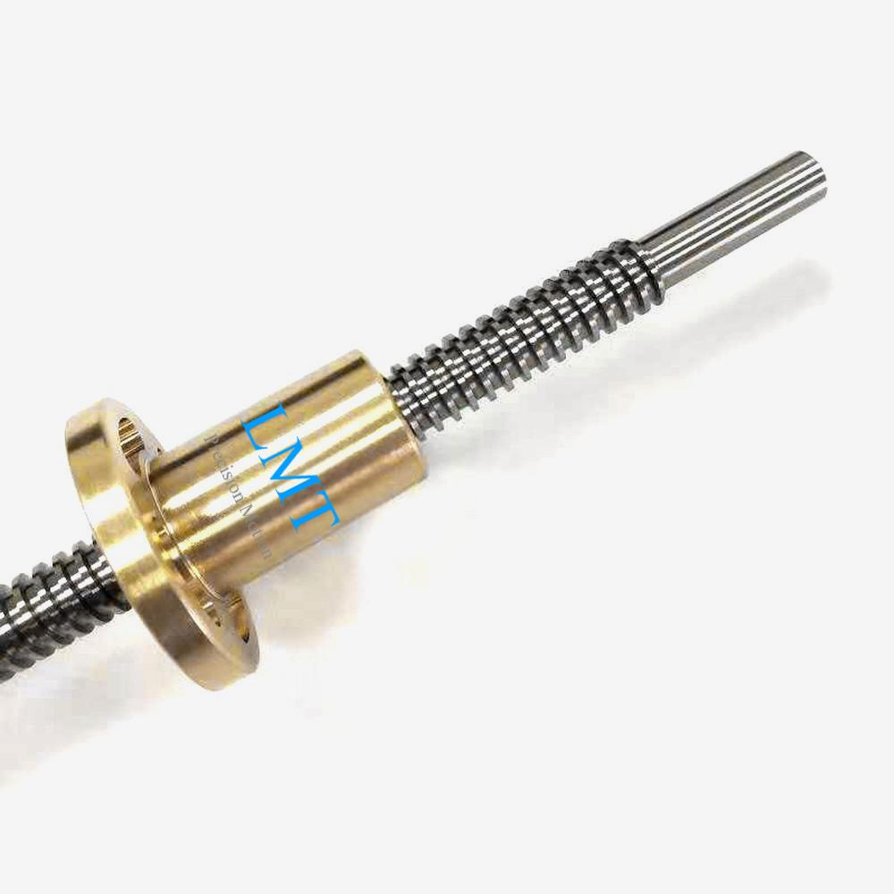 Tr12x3 ROHS Compliant Rolled Lead Screw with Copper Alloy Nuts Tr12x3 ROHS Compliant Rolled Lead Screw with Copper Alloy Nuts