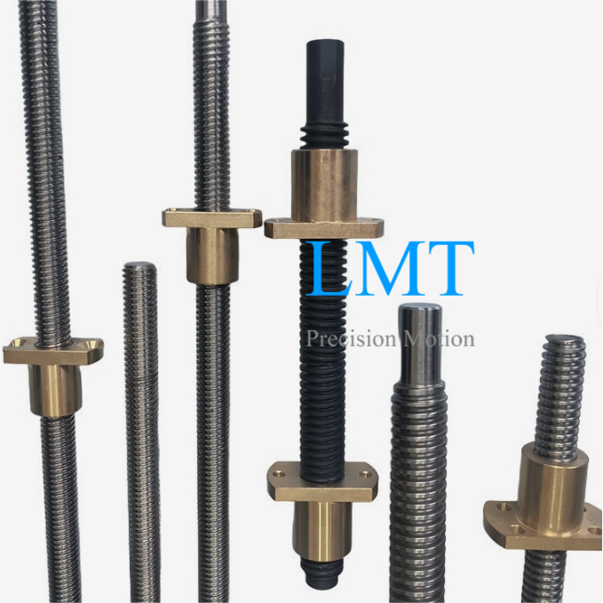 Tr16x3 ROHS Compliant Rolled Lead Screw with Copper Alloy Nuts Tr16x3 ROHS Compliant Rolled Lead Screw with Copper Alloy Nuts