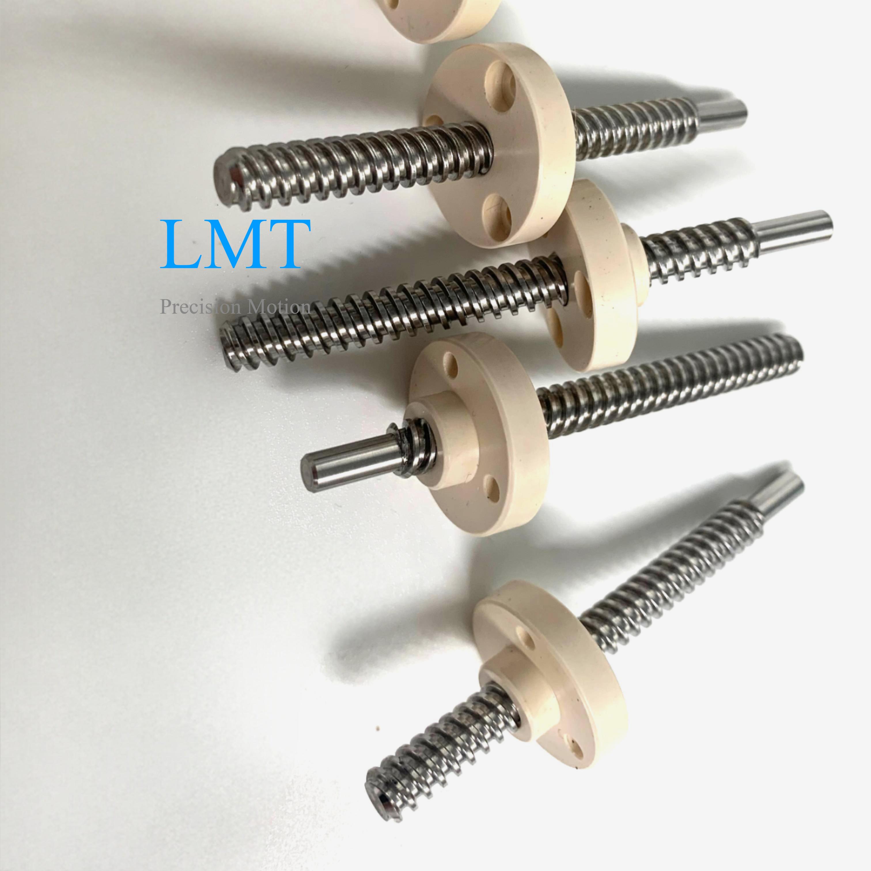 Tr10x6 ROHS Compliant Rolled Lead Screw with PEEK Nuts Tr10x6 ROHS Compliant Rolled Lead Screw with PEEK Nuts
