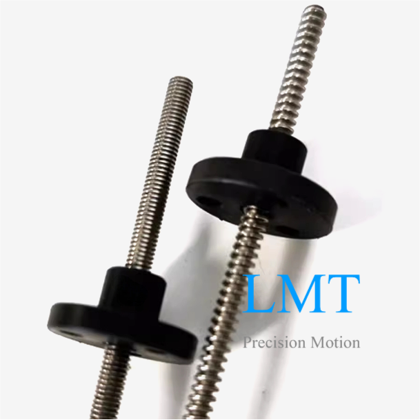Tr3.5x2.4384 ROHS Compliant Rolled Lead Screw with Nuts Tr3.5x2.4384 ROHS Compliant Rolled Lead Screw with Nuts