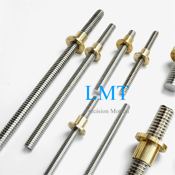 8mm Diameter 12mm Lead Tr8x12 Lead Screw with Flange Nuts 8mm Diameter 12mm Lead Tr8x12 Lead Screw with Flange Nuts
