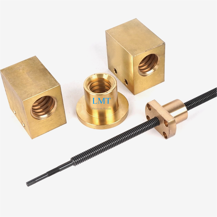 Diameter 6.35mm Lead 1.2192mm ACME Lead Screw 6.35x1.2192 Single Thread Start with Flange Nut Diameter 6.35mm Lead 1.2192mm ACME Lead Screw 6.35x1.2192 Single Thread Start with Flange Nut