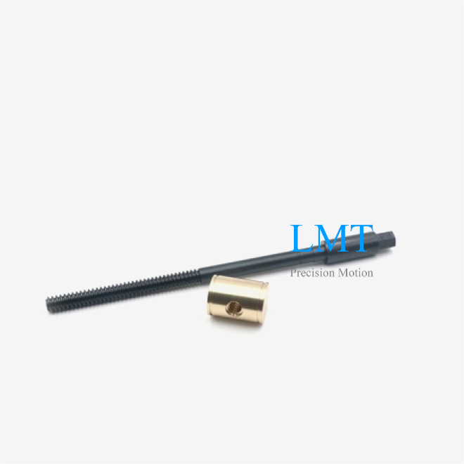 T6x4 Teflon Coated Trapezoidal Lead Screw and Tr6x4 Round Nuts T6x4 Teflon Coated Trapezoidal Lead Screw and Tr6x4 Round Nuts