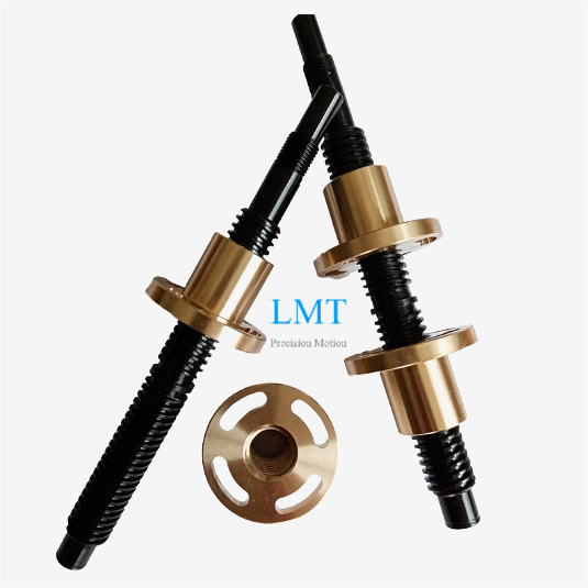 Tr10x2 Right And Left Hand Thread Lead Screw T10 with Bronze Flange Nut ROHS Compliant Tr10x2 Right And Left Hand Thread Lead Screw T10 with Bronze Flange Nut ROHS Compliant