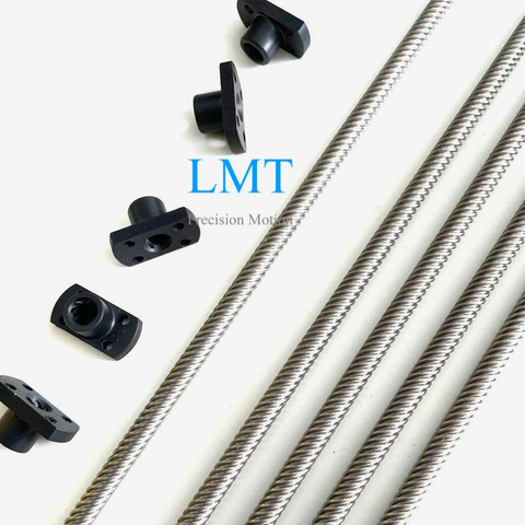 Tr8x15 8mm Diameter 15mm Lead Rolled Screw Rod with Nut