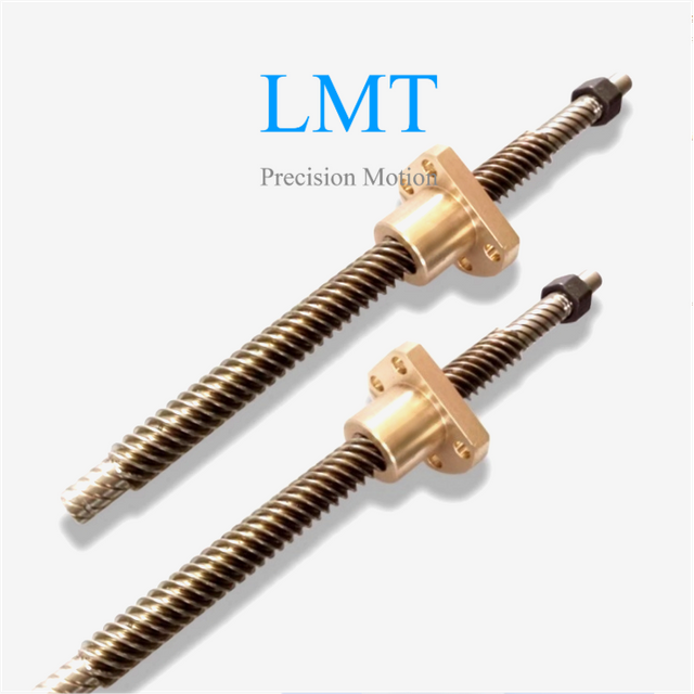 T12 Tr12x18 Rolled Lead Screw 3mm Pitch 6 Thread Starts with Flange Nut 