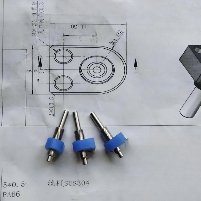 Diameter 5mm Lead 0.5mm Tr5x0.5 T5x0.5 SUS304 Lead Screw with PA66 Nut
