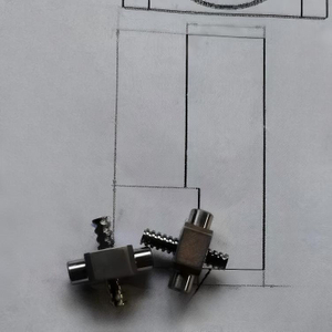 Titanium Alloy Tr3x1 Lightweight Trapezoidal Threaded Rod Lead Screw And Nut