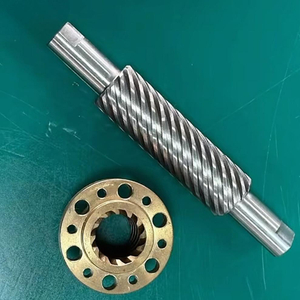 OD 18mm Lead 60mm Tr18x60 SUS304 Lead Screw And Brass Flange Nut