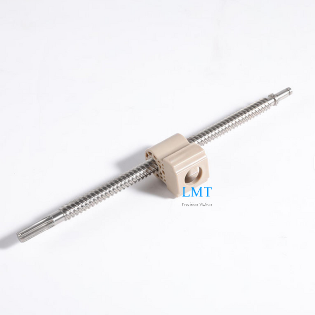 Diameter 6mm Lead 12mm Quiet Motion Tr6x12 SUS304 Lead Screw And PEEK Nut