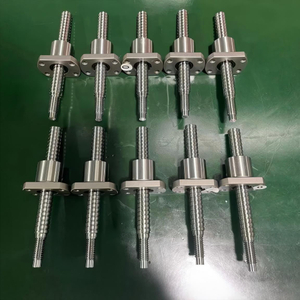 Diameter 8mm Pitch 2.5mm 0802.5 High Efficiency Ball Screw And Flange Nut