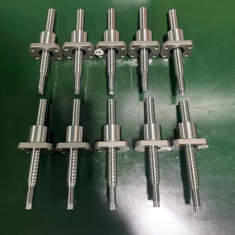 Diameter 8mm Pitch 2.5mm 0802.5 High Efficiency Ball Screw And Flange Nut