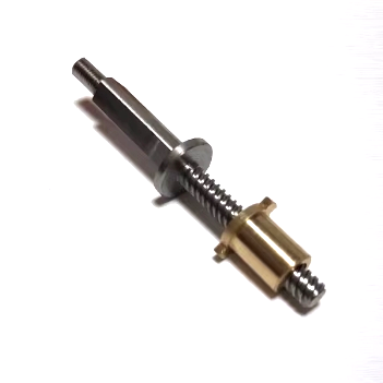 Tr6.35×3 Dia 6.35mm Lead 3mm Trapezoidal Screw with Nut