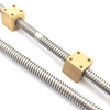 Diameter 12mm Lead 2mm T12x2 Bi-directional Lead Screw