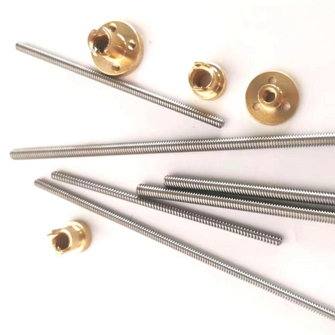 Tr5x8 Dia 5mm Lead 8mm Trapezoidal Screw & Nut