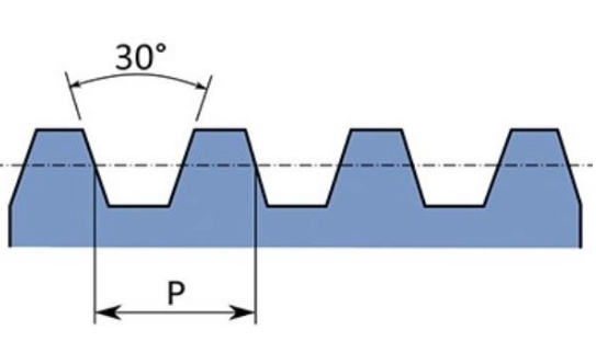 Trapezoidal thread Angle