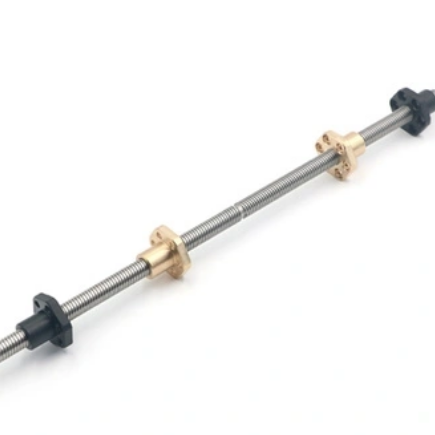 Tr8x2 Twin Lead Trapezoidal Lead Screw with Flange Nut