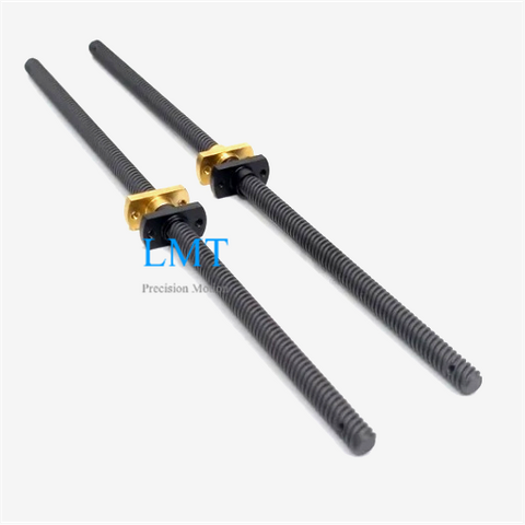 T6 Diameter 6mm Lead 3mm T6x3 Lead Screw Pitch 1.5mm 2 Thread Starts with Nut