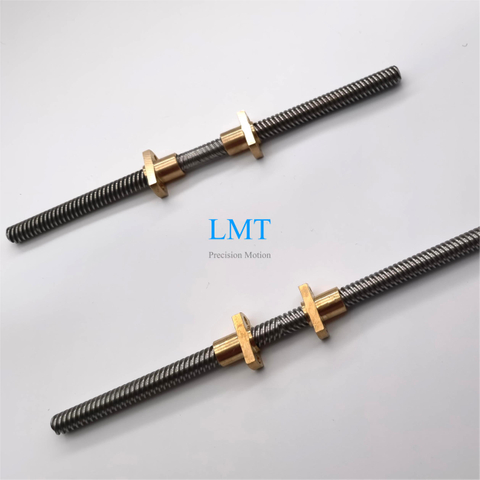 T8x8 Right And Left Hand Thread Custom Lead Screw And Nut ROHS Compliant