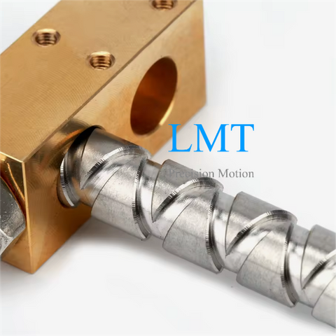 Diameter 8mm Lead 8mm Level Winder Self Reversing Screw And Brass Block Nut