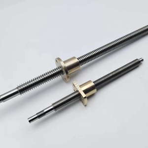 OD 8mm Pitch 1mm Tr8x1 T8x1 SUS304 Lead Screw And Bronze Flange Nut 