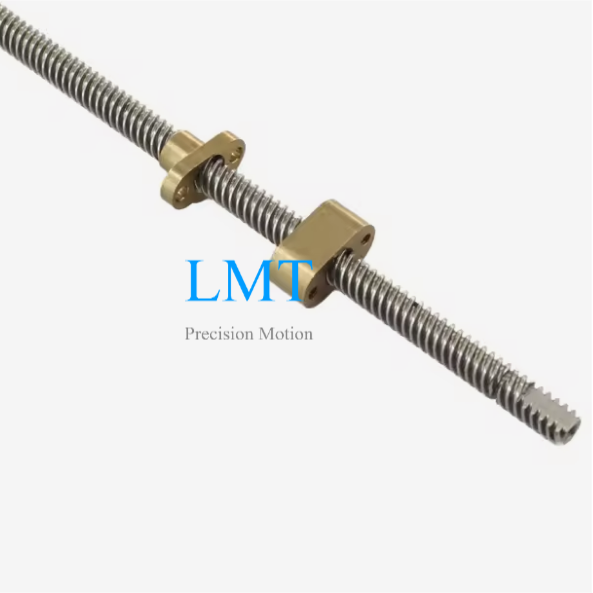 Diameter 9.525mm Lead 2.54mm Tr9.525x2.54 SUS304 Lead Screw And Brass Nut