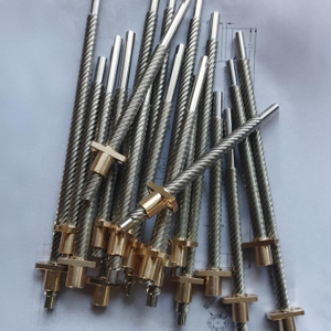 Outer Diameter 8mm Lead 24mm Lead Screw Tr8x24 And Brass Flange Nut 