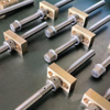 OD 14mm Pitch 3mm Tr14x3 SUS304 Lead Screw And Bronze Square Nut 