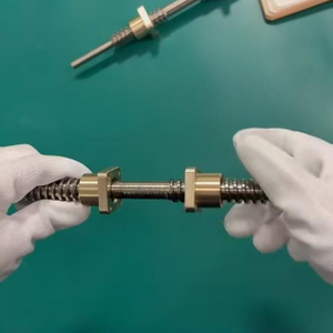 OD 16mm Pitch 5mm Tr16x5 Bidirectional Lead Screw And Brass Flange Nut