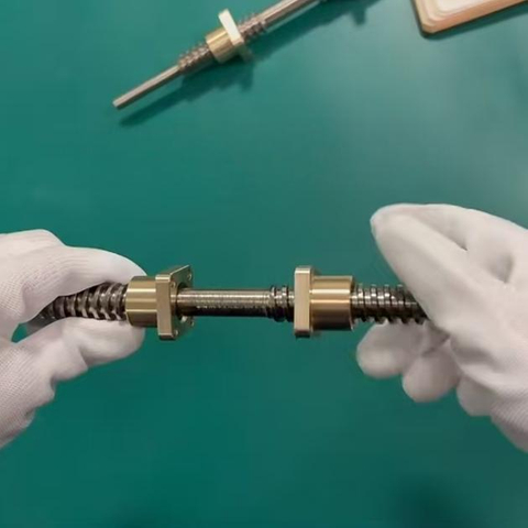 OD 16mm Pitch 5mm Tr16x5 Bidirectional Lead Screw And Brass Flange Nut