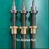 Diameter 24mm Lead 4mm Tr24x4 C45 Lead Screw And Bronze Flange Nut