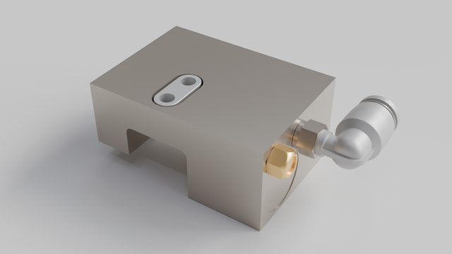 Single cylinder pneumatic normally open guide clamp