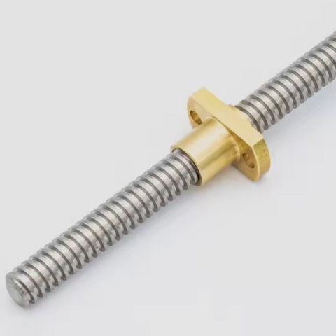 Tr12x2.5 Dia 12mm Lead 2.5mm SS304 Lead Screw with Nut 