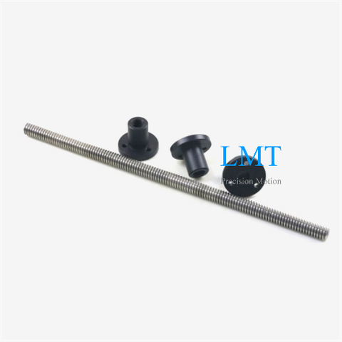 Tr8x1.5 Lead Screw Rod with Flange Plastic Nut
