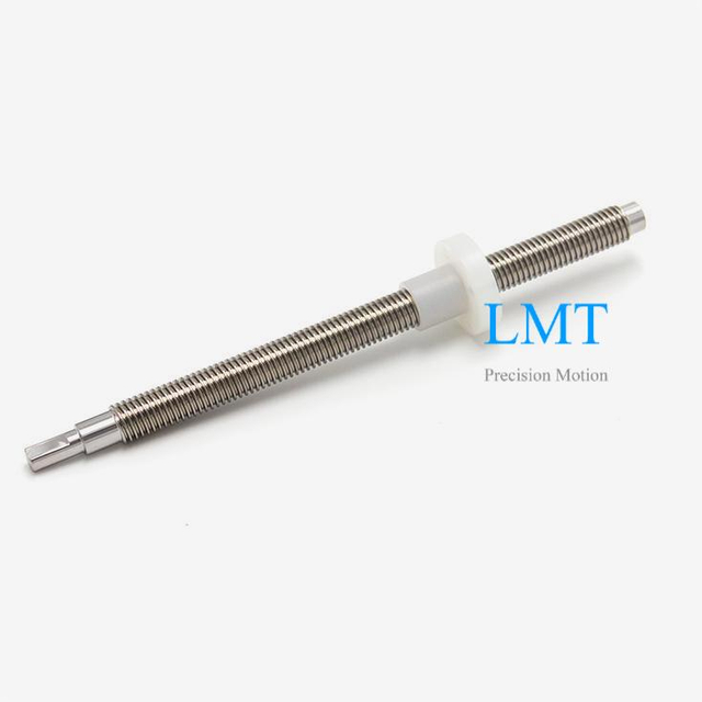9.525×3.175 SS303 SS304 Rolled ACME Screw Rod with Flange Nut