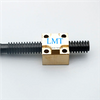 T10 Tr10x2 Lead Screw 2mm Pitch Single Start with Copper Alloy Nut ROHS Compliant