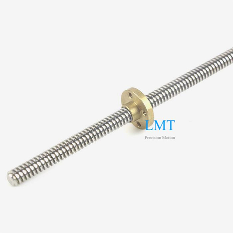 Tr8x5 ROHS Compliant Rolled Lead Screw Rod with Flange Nut