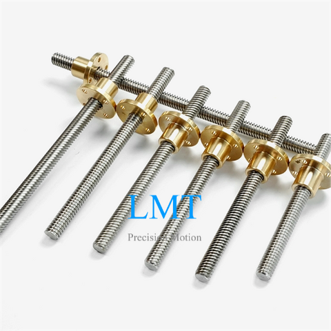 8mm Diameter 12mm Lead Tr8x12 Lead Screw with Flange Nut