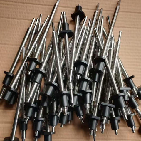 Diameter 10mm Lead 20mm Tr10x20 T10x20 High Speed Lead Screw And Flange Acetal Nut