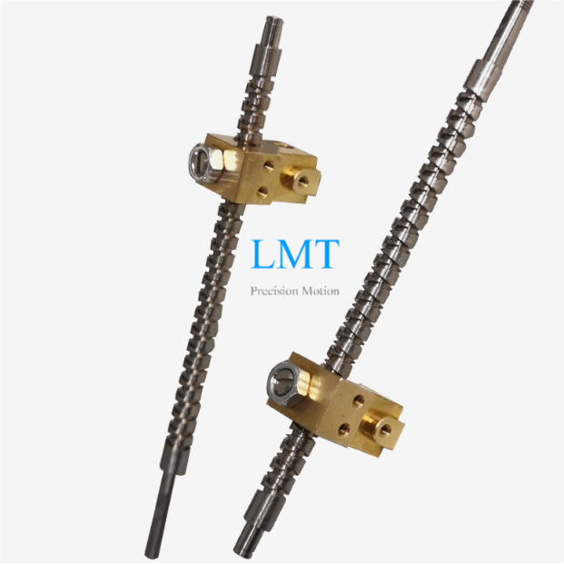 Precision 10mm Diameter 5mm Lead 10x5 Level Winder Diamond Screw And Brass Nut