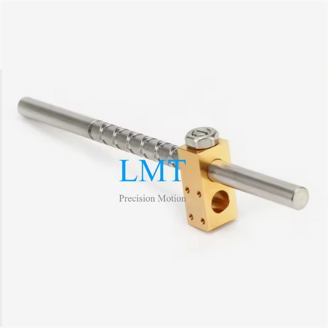 20mm Diameter 20mm Lead Self Reverse Spooling Screw And Brass Square Nut Block