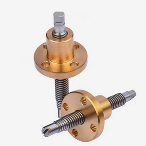OD 6mm Pitch 1.5mm Tr6x1.5 T6x1.5 SUS304 Lead Screw And Brass Flange Nut