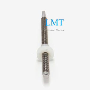 OD 14mm Pitch 2.5mm Tr14x2.5 SUS304 Lead Screw And Flange Acetal Nut